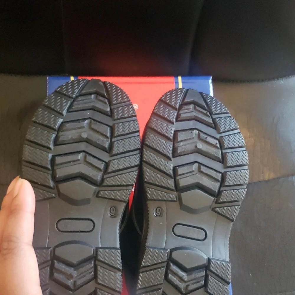 Kids Black Lace-Up Shoes